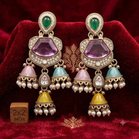 KUNDAN EARRING