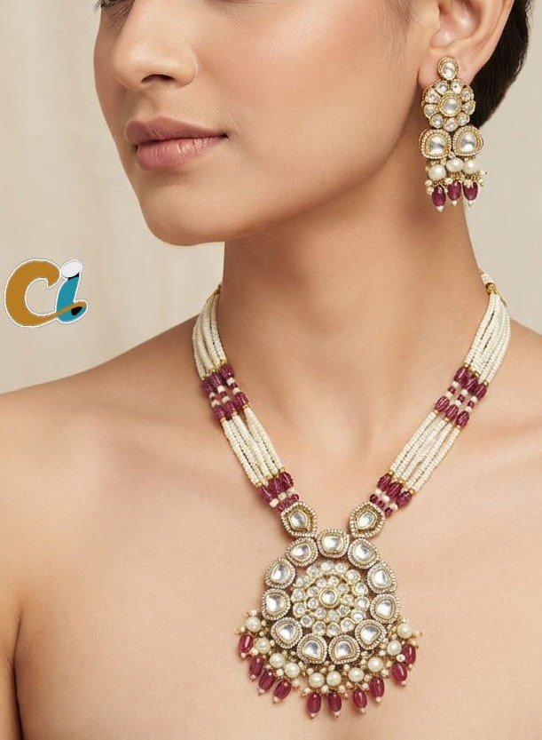 KUNDAN LONG NECKLACE