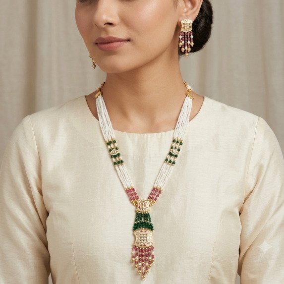 MOTI LONG NECKLACE
