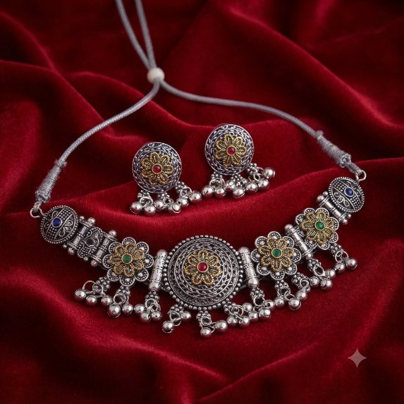 NAVRATRI SHORT NECKLACE