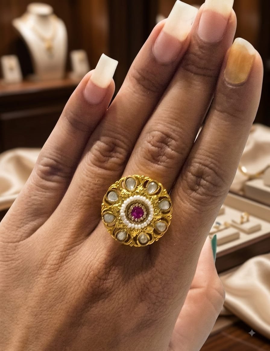 KUNDAN RING FOR LEDIES