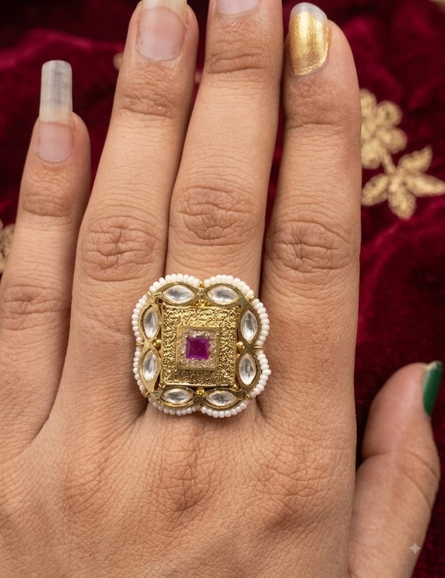 KUNDAN RING FOR LEDIES
