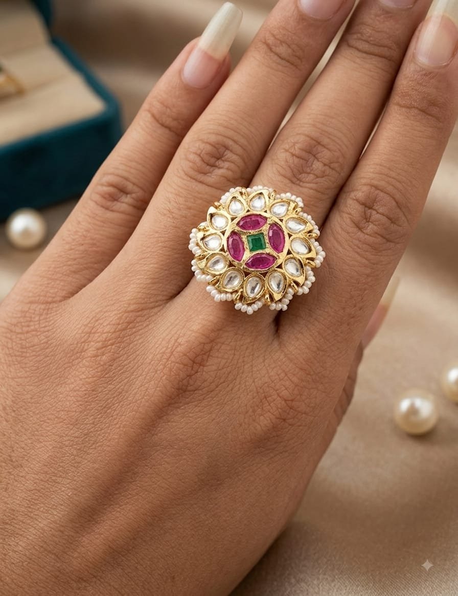 KUNDAN RING FOR LEDIES