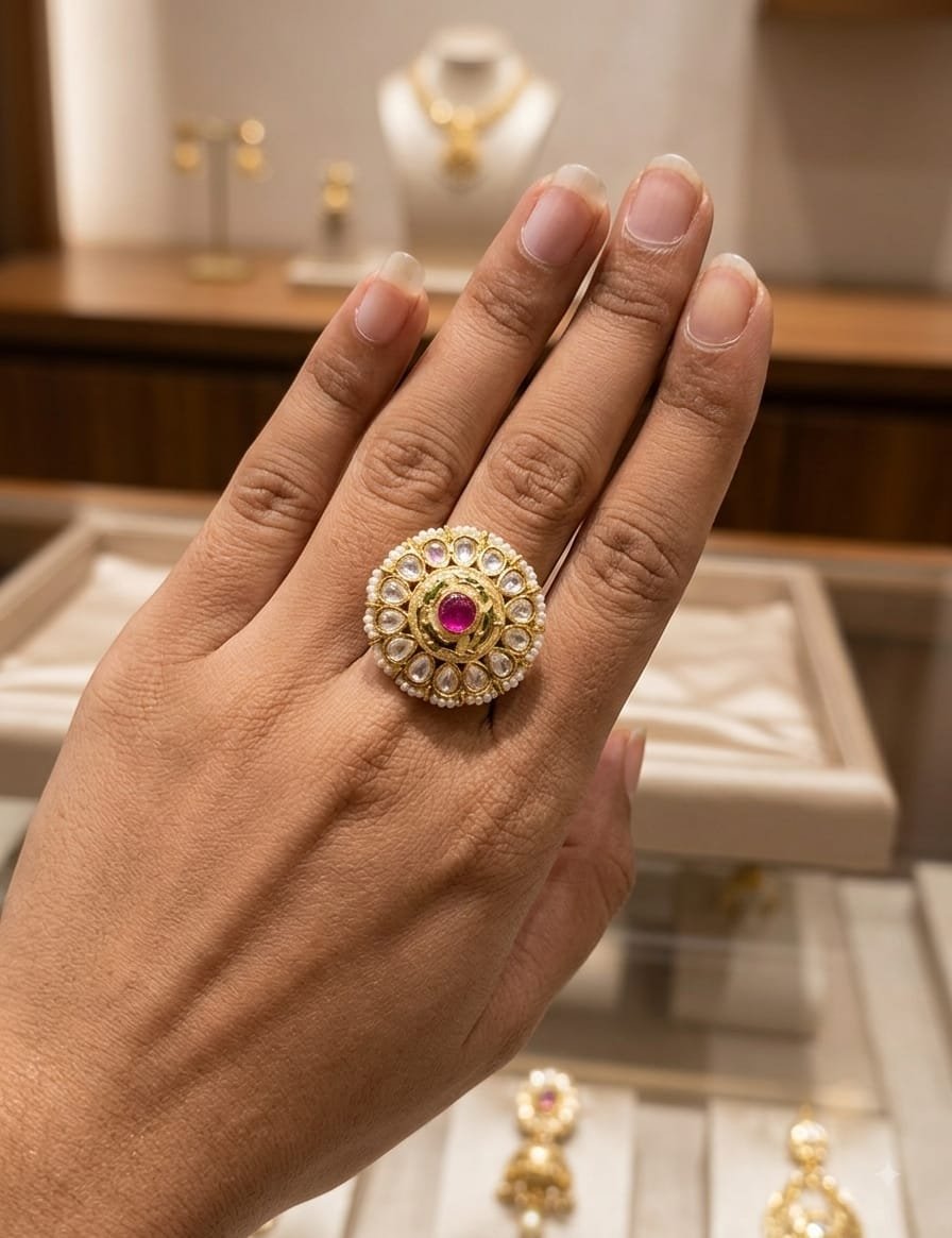 KUNDAN RING FOR LEDIES