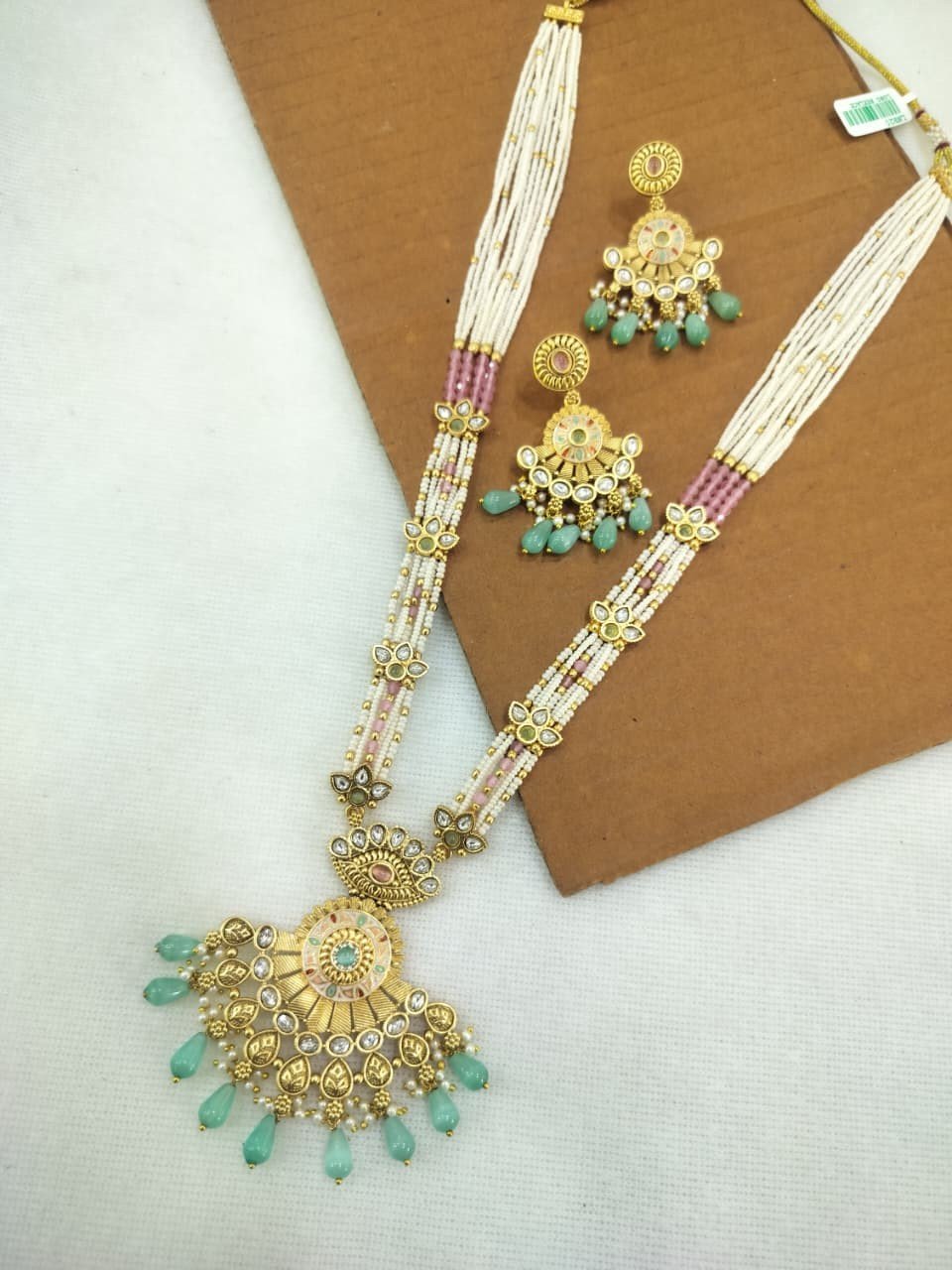 ANTIQUE MOTI LONG NECKLACE