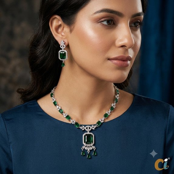 A.D. (AMRIKAN DIAMOND ) NECKLACE