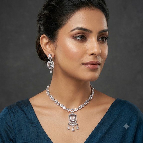A.D. (AMRIKAN DIAMOND ) NECKLACE