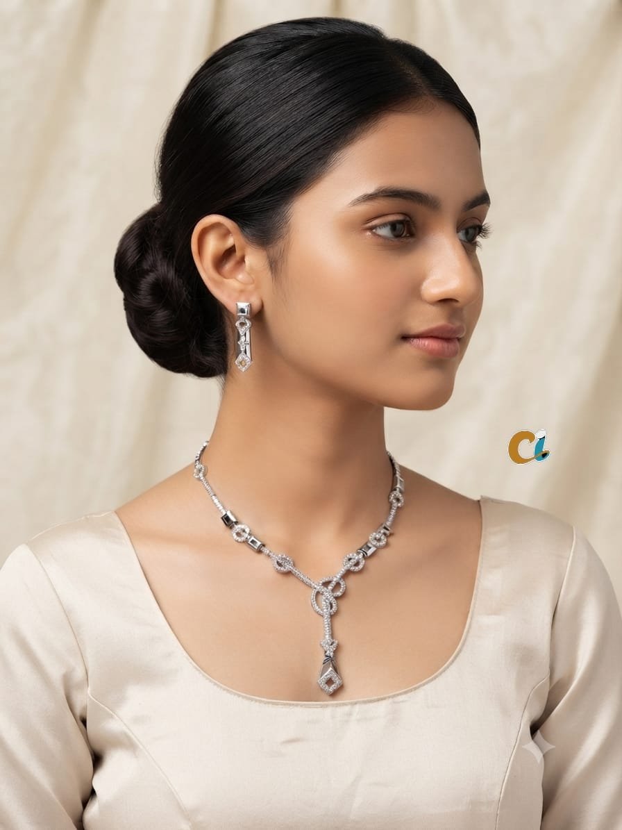 A.D. (AMRIKAN DIAMOND ) NECKLACE