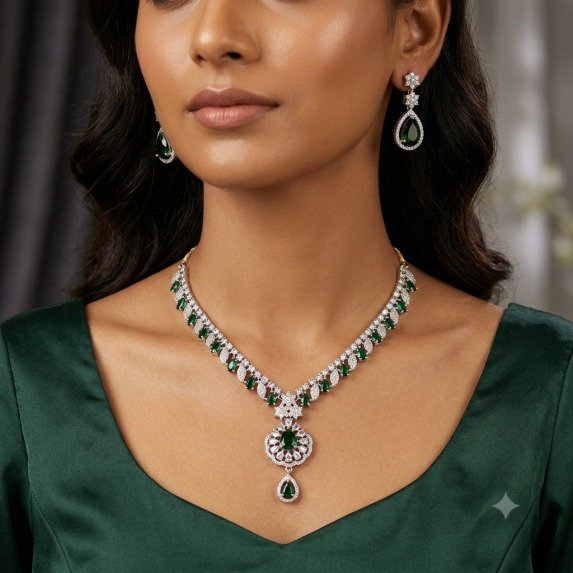 A.D. (AMRIKAN DIAMOND ) NECKLACE