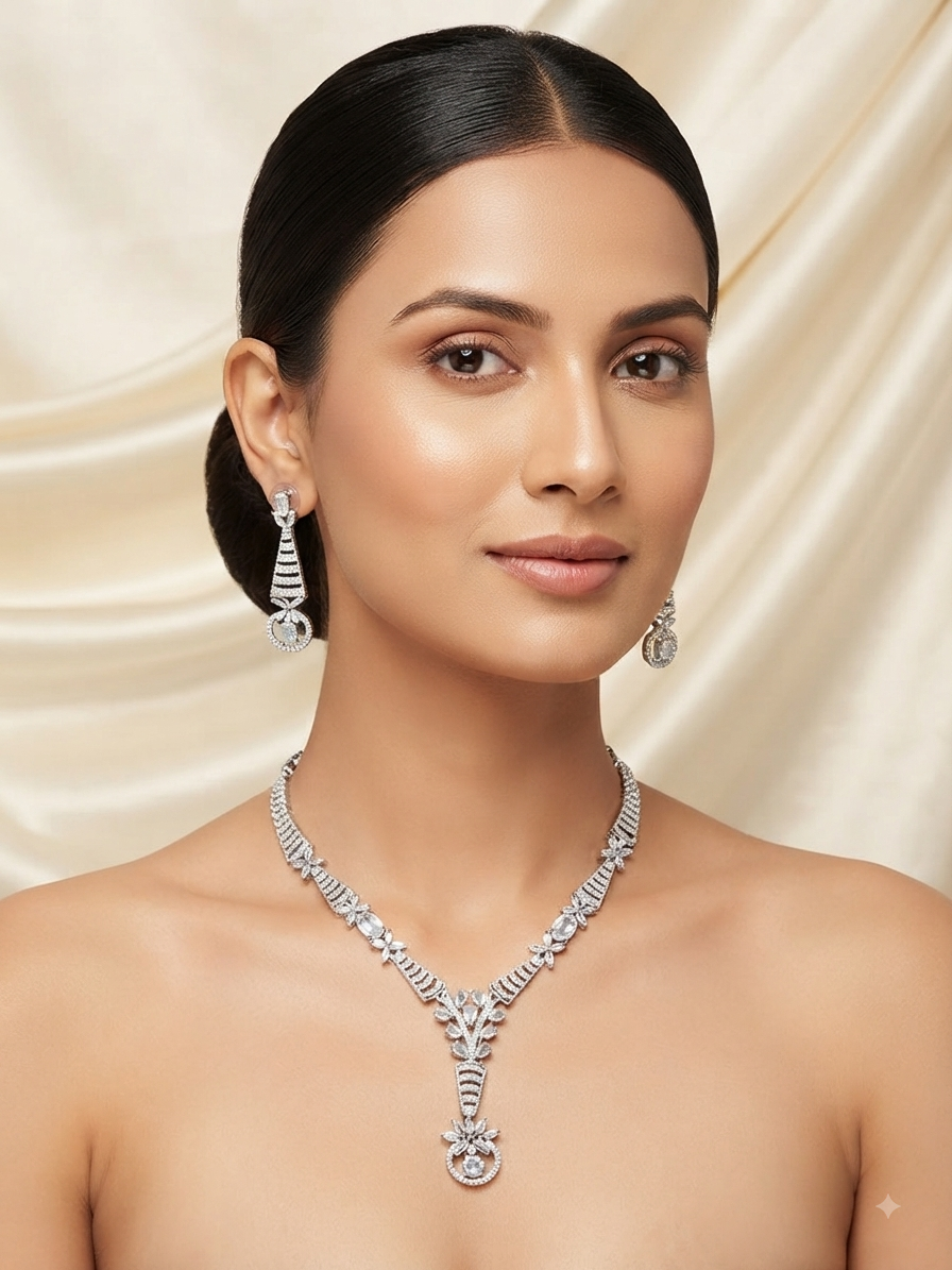 A.D. (AMRIKAN DIAMOND ) NECKLACE