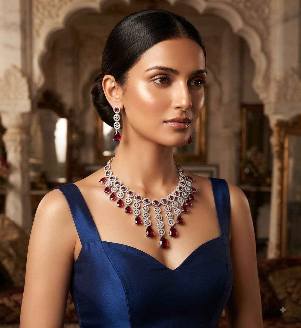 A.D. (AMRIKAN DIAMOND ) NECKLACE