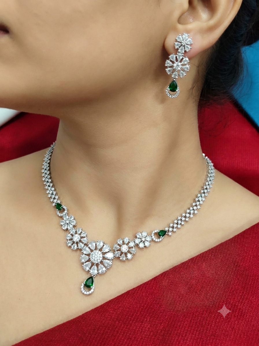 A.D. (AMRIKAN DIAMOND ) NECKLACE