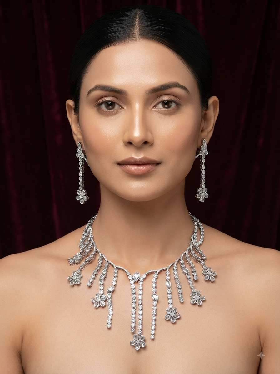 A.D. (AMRIKAN DIAMOND ) NECKLACE