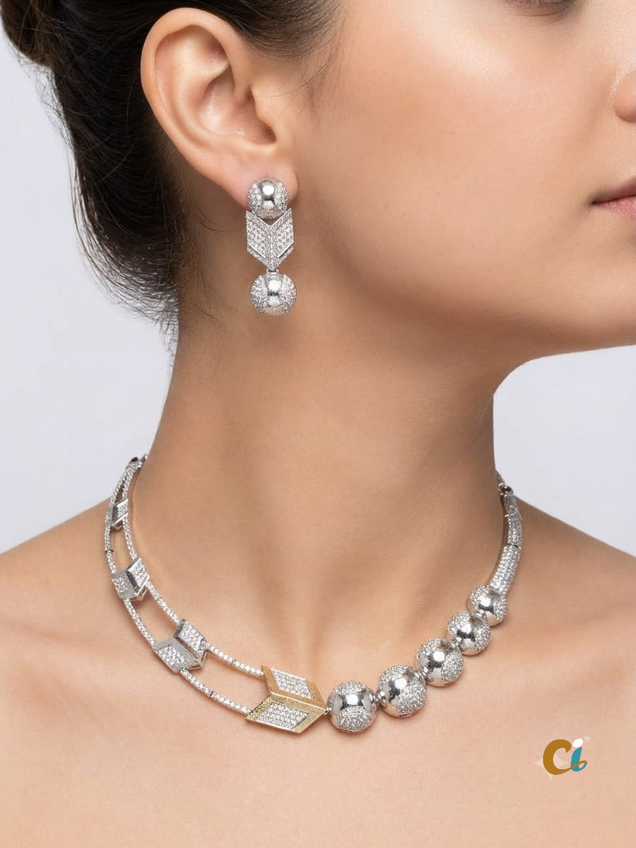 A.D. (AMRIKAN DIAMOND ) NECKLACE