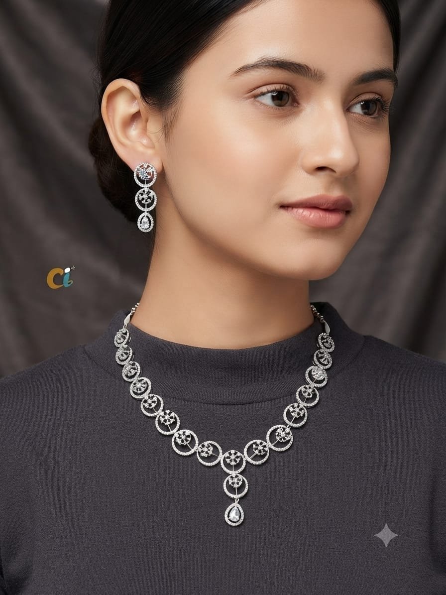 A.D. (AMRIKAN DIAMOND ) NECKLACE