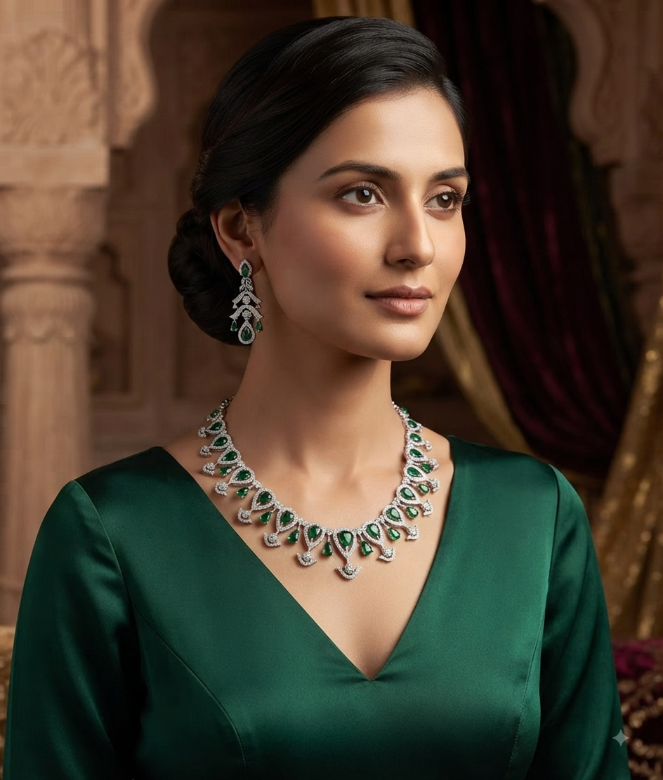 A.D. (AMRIKAN DIAMOND ) NECKLACE