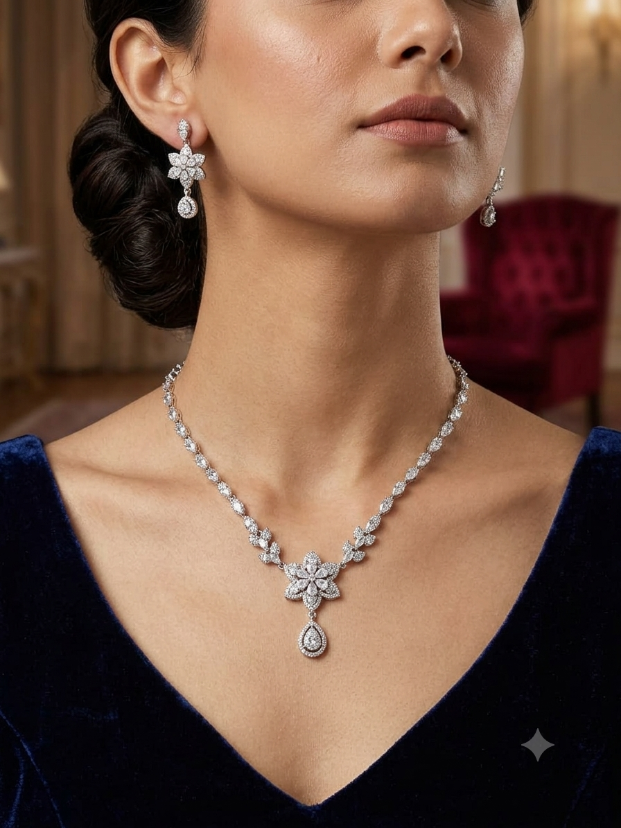 A.D. (AMRIKAN DIAMOND ) NECKLACE