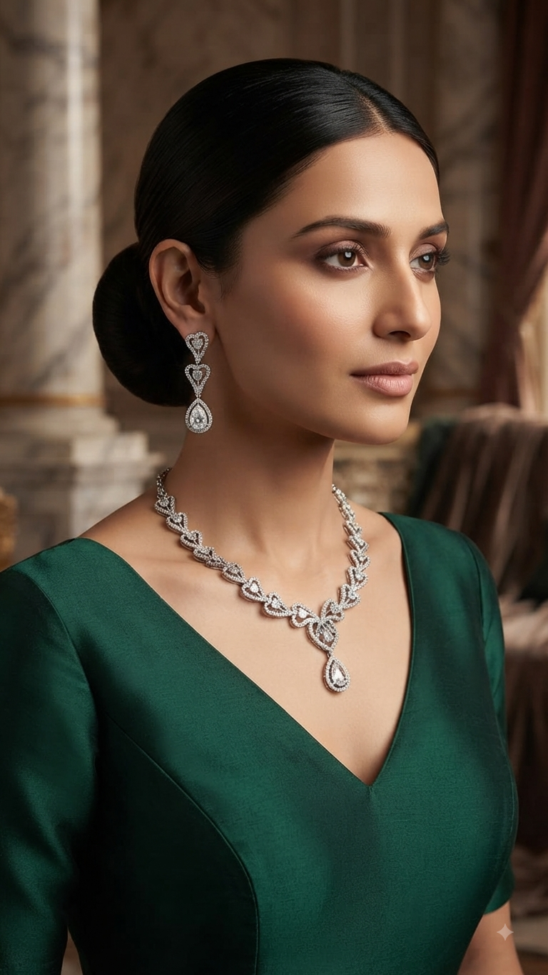 A.D. (AMRIKAN DIAMOND ) NECKLACE