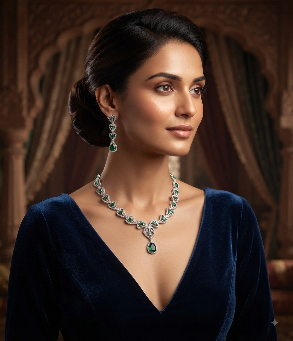 A.D. (AMRIKAN DIAMOND ) NECKLACE