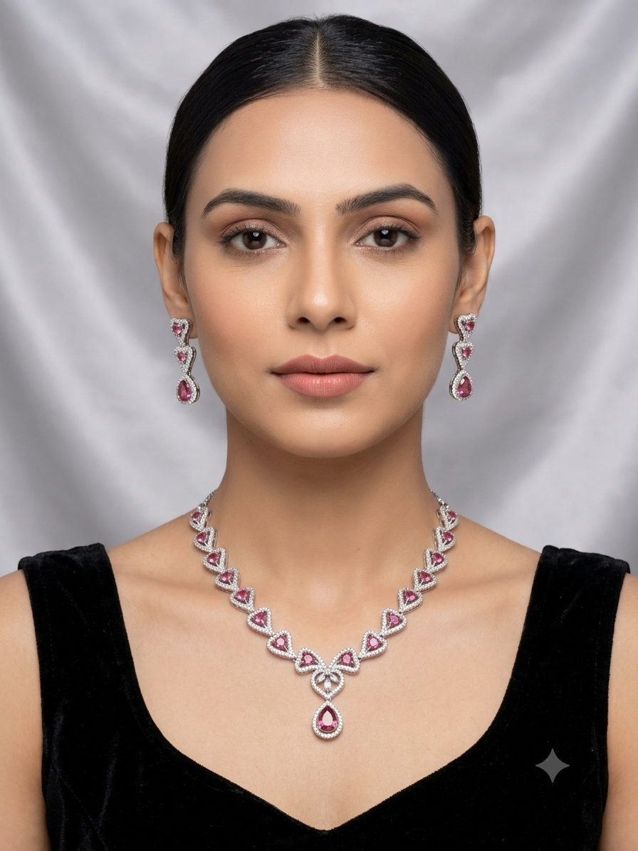 A.D. (AMRIKAN DIAMOND ) NECKLACE