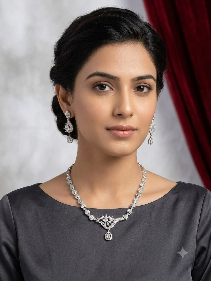 A.D. (AMRIKAN DIAMOND ) NECKLACE