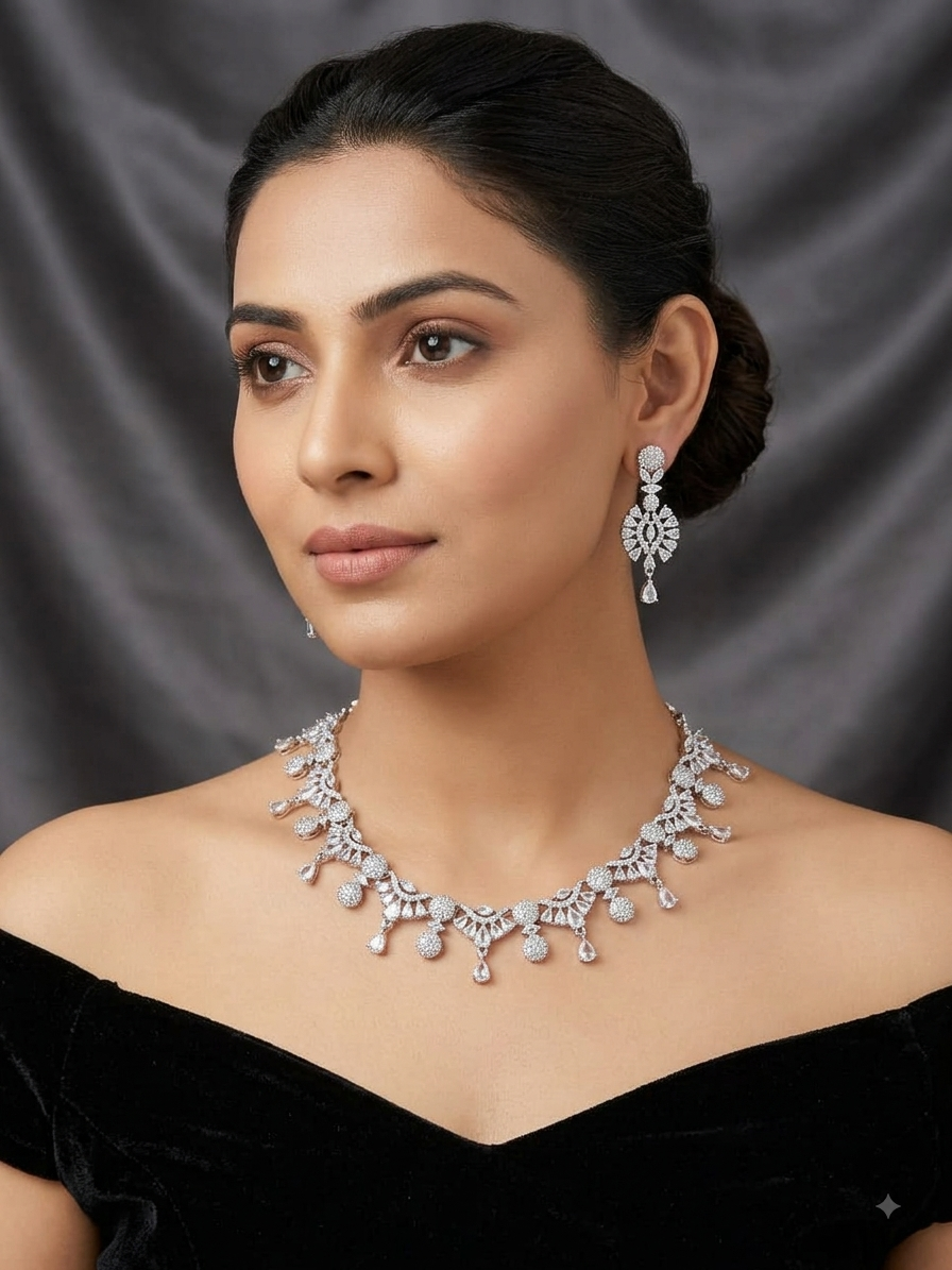 A.D. (AMRIKAN DIAMOND ) NECKLACE