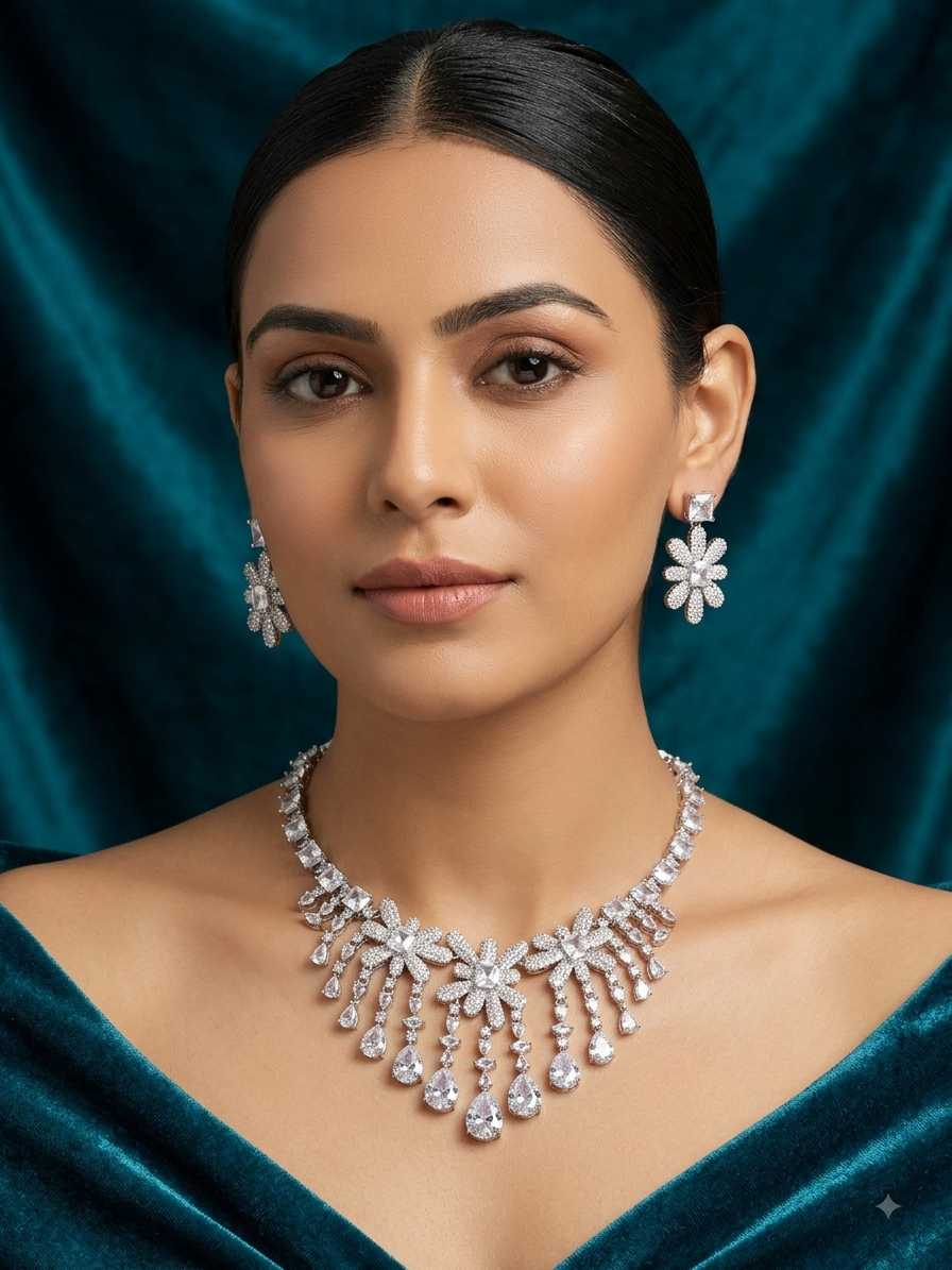A.D. (AMRIKAN DIAMOND ) NECKLACE
