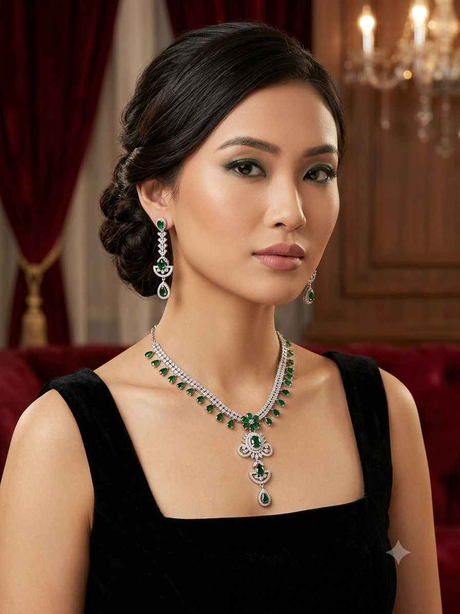A.D. (AMRIKAN DIAMOND ) NECKLACE