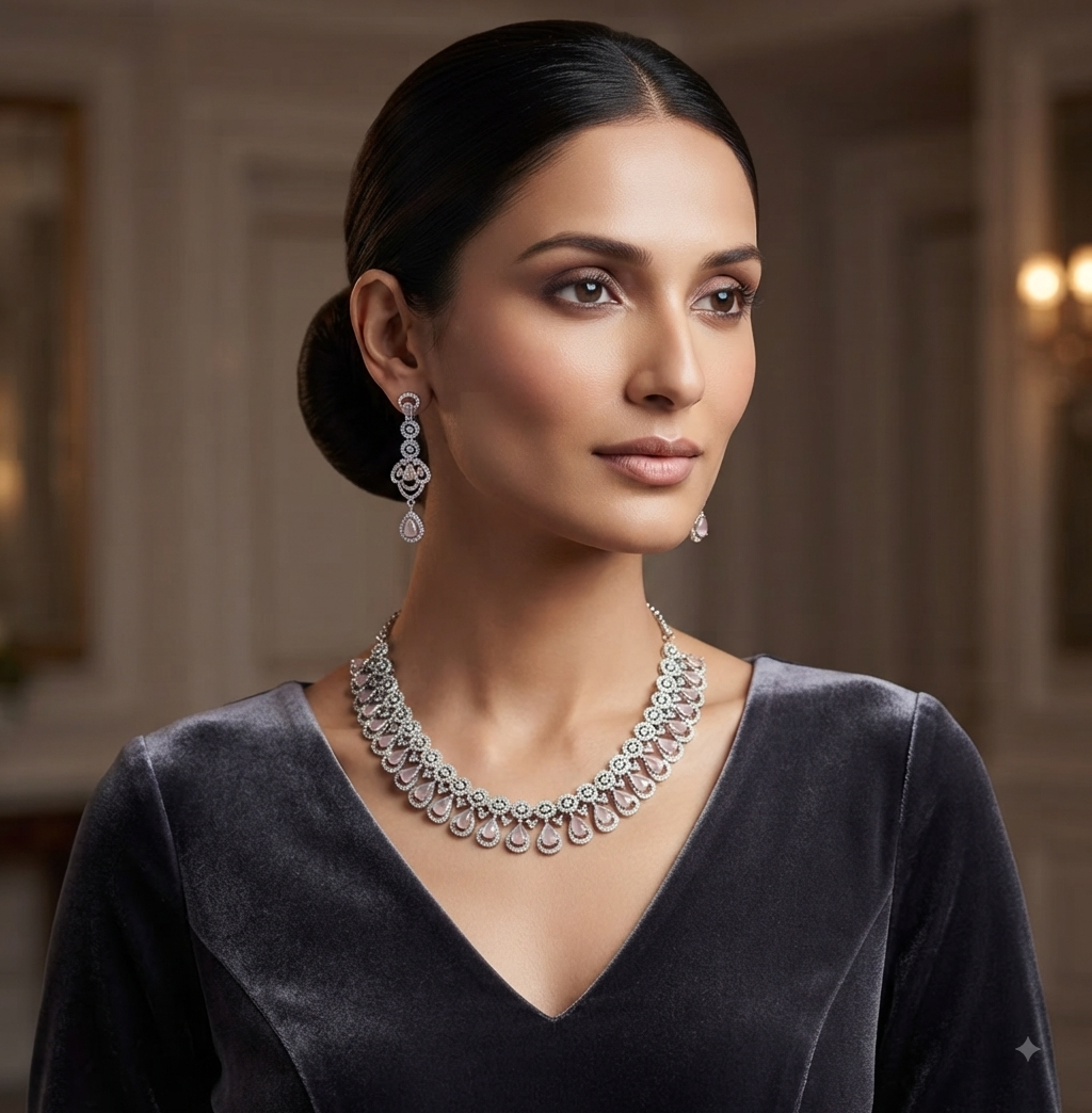 A.D. (AMRIKAN DIAMOND ) NECKLACE