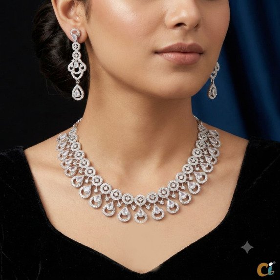 A.D. (AMRIKAN DIAMOND ) NECKLACE