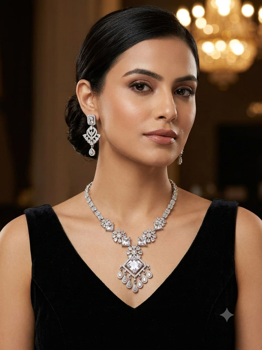 A.D. (AMRIKAN DIAMOND ) NECKLACE