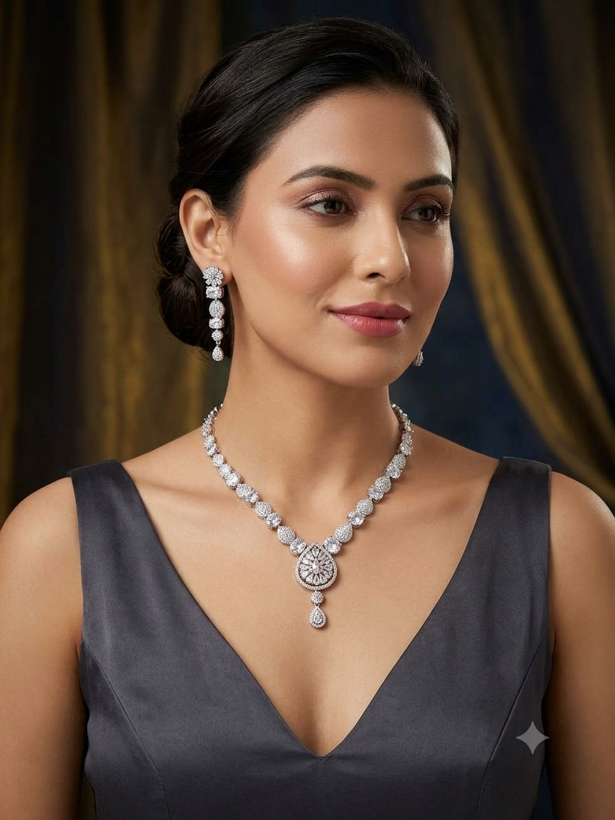 A.D. (AMRIKAN DIAMOND ) NECKLACE