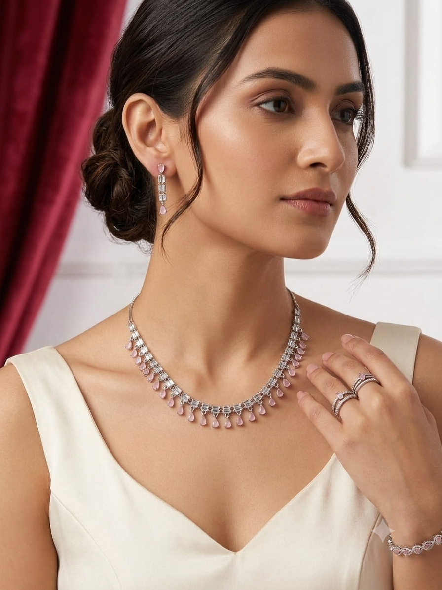 A.D. (AMRIKAN DIAMOND ) NECKLACE