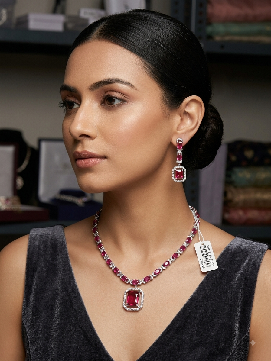 A.D. (AMRIKAN DIAMOND ) NECKLACE