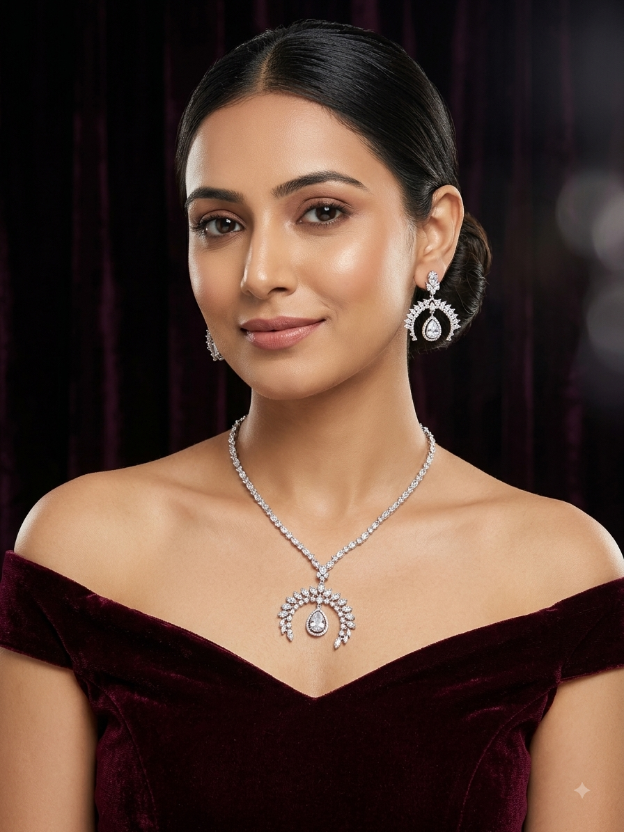 A.D. (AMRIKAN DIAMOND ) NECKLACE