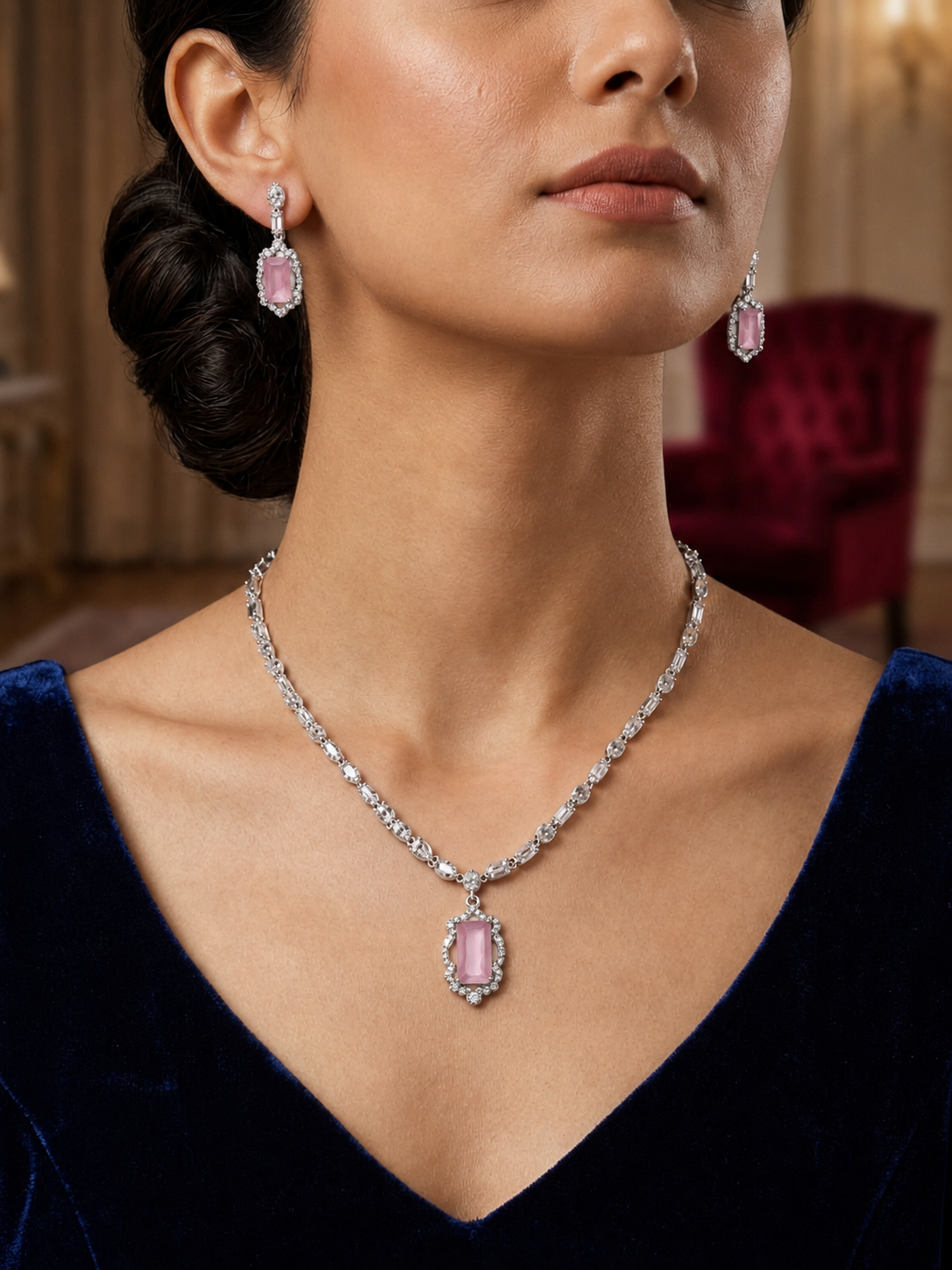 A.D. (AMRIKAN DIAMOND ) NECKLACE