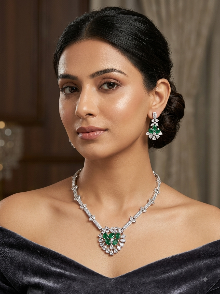 A.D. (AMRIKAN DIAMOND ) NECKLACE