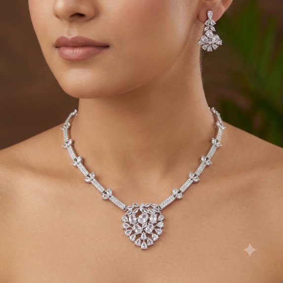 A.D. (AMRIKAN DIAMOND ) NECKLACE