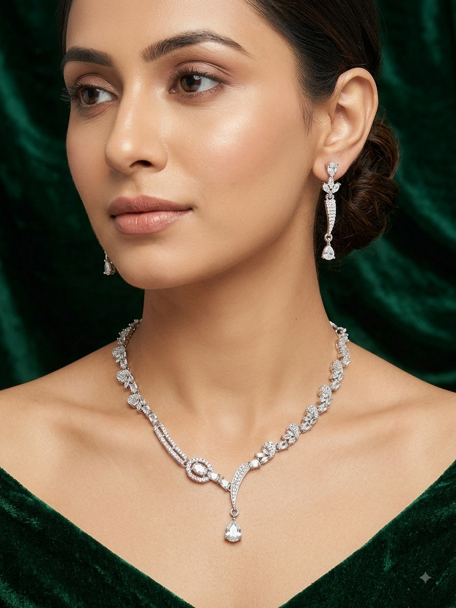 A.D. (AMRIKAN DIAMOND ) NECKLACE