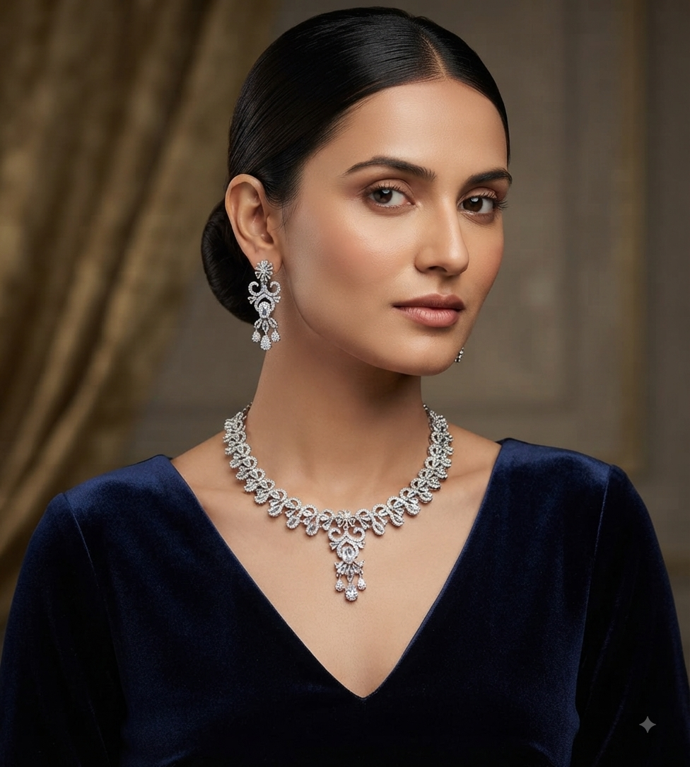 A.D. (AMRIKAN DIAMOND ) NECKLACE