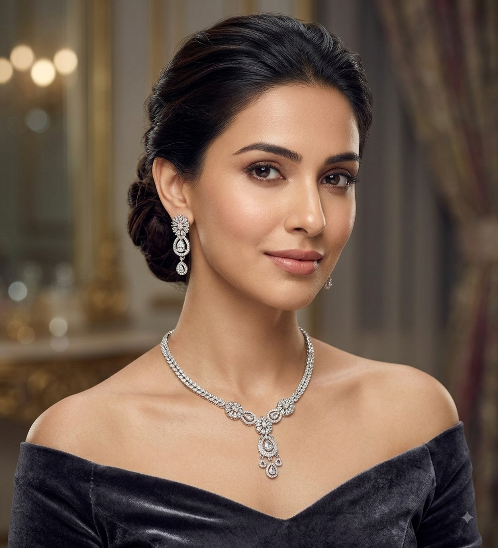 A.D. (AMRIKAN DIAMOND ) NECKLACE