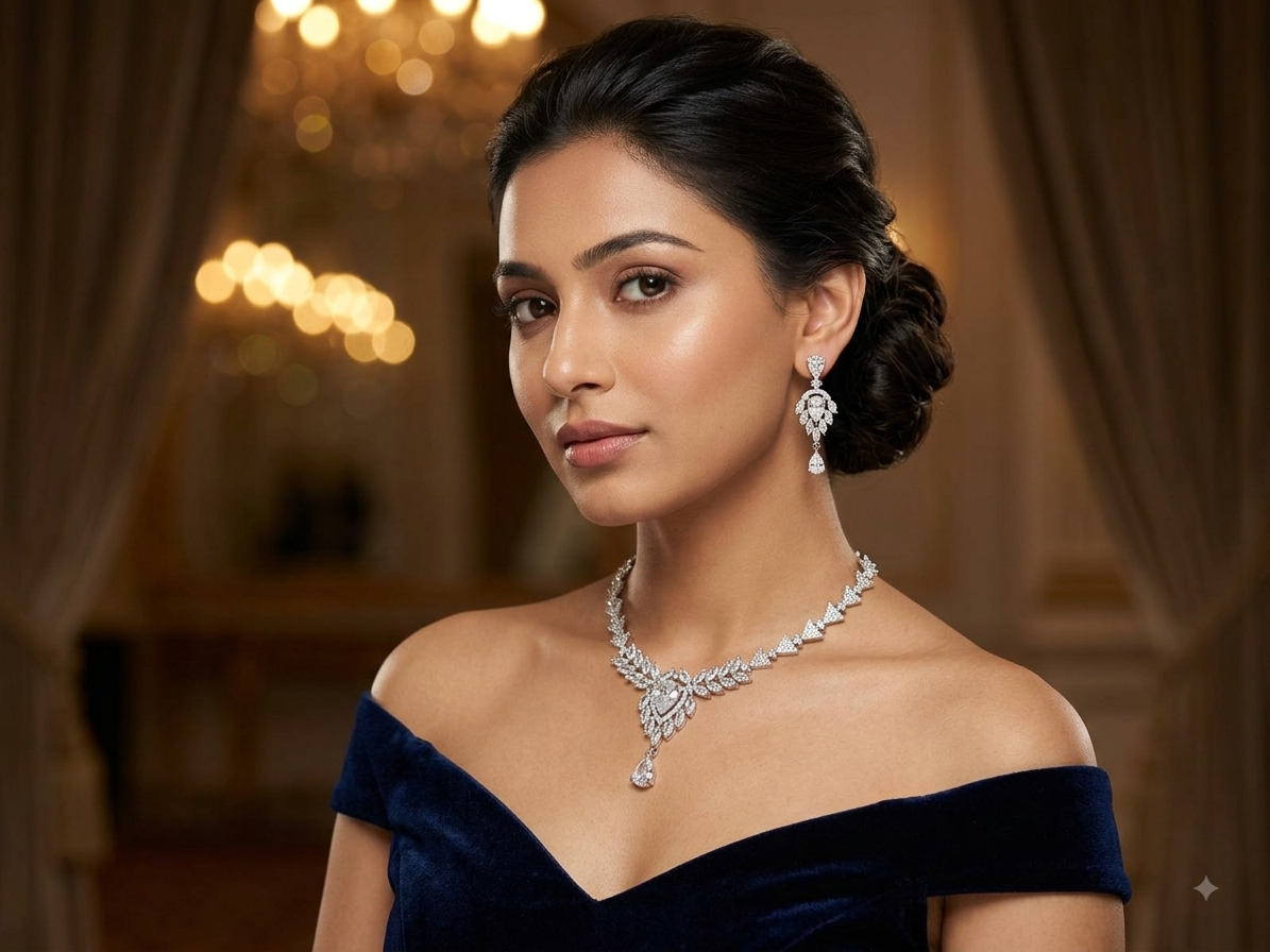 A.D. (AMRIKAN DIAMOND ) NECKLACE