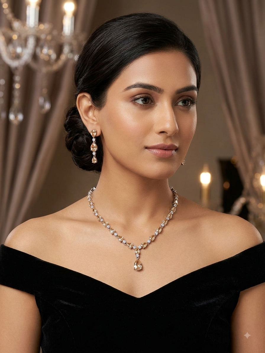 A.D. (AMRIKAN DIAMOND ) NECKLACE