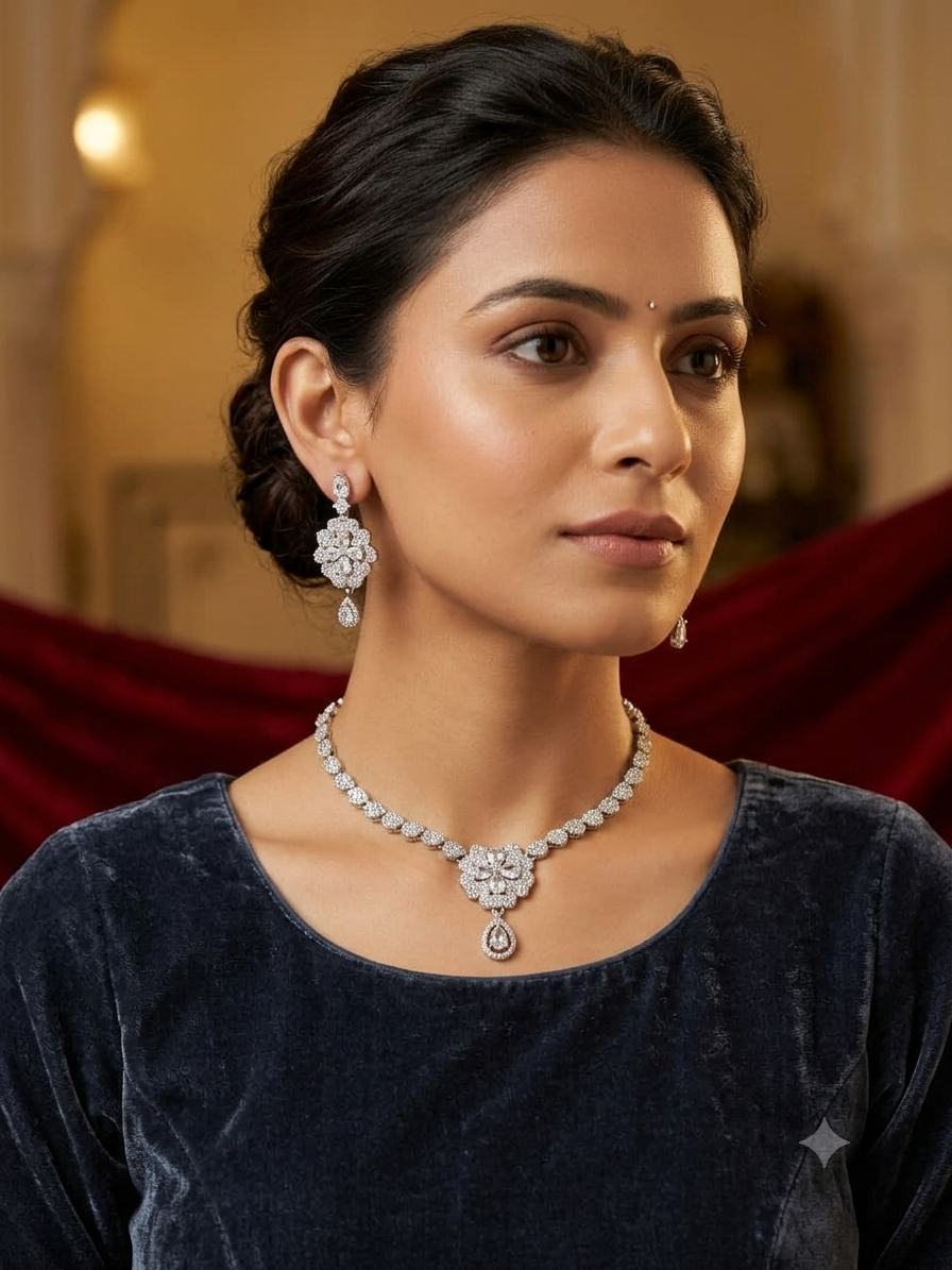 A.D. (AMRIKAN DIAMOND ) NECKLACE