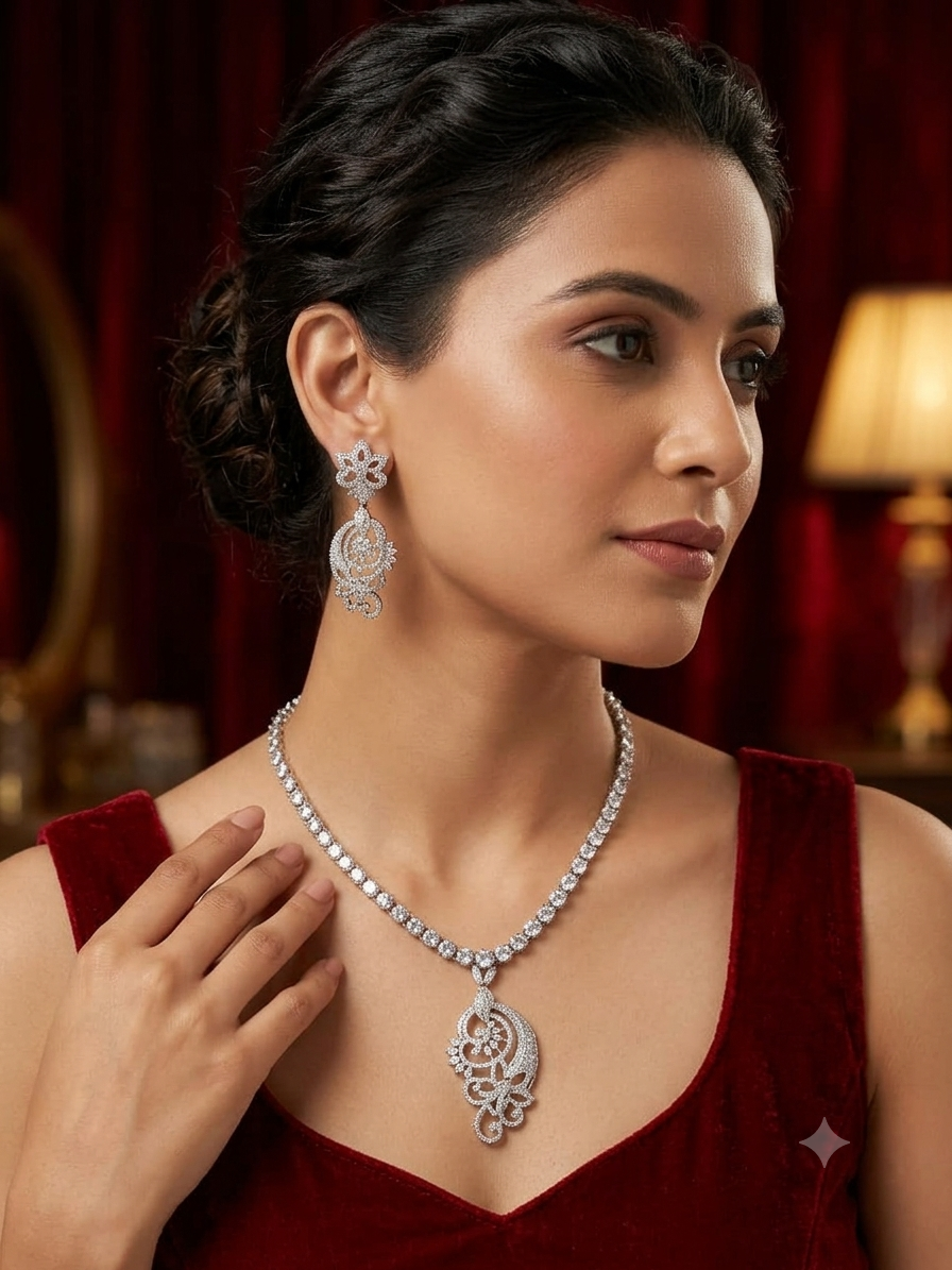 A.D. (AMRIKAN DIAMOND ) NECKLACE