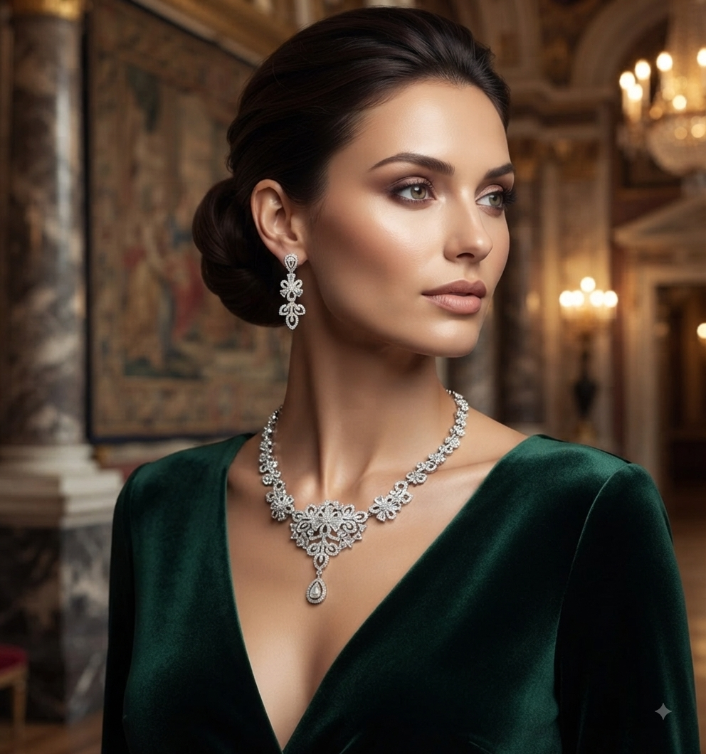 A.D. (AMRIKAN DIAMOND ) NECKLACE
