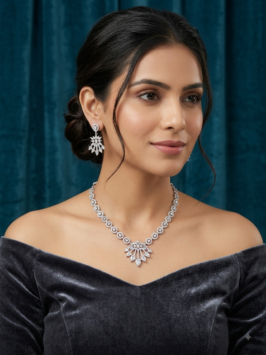 A.D. (AMRIKAN DIAMOND ) NECKLACE