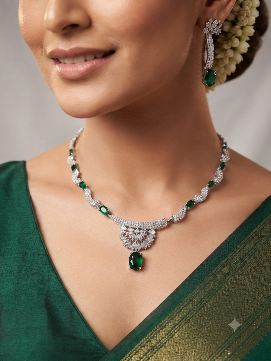 A.D. (AMRIKAN DIAMOND ) NECKLACE