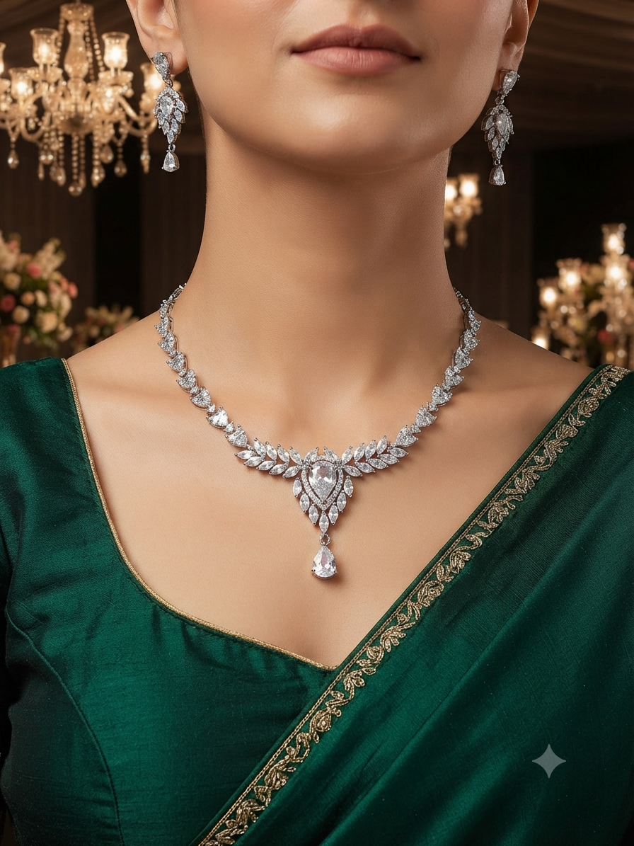 A.D. (AMRIKAN DIAMOND ) NECKLACE