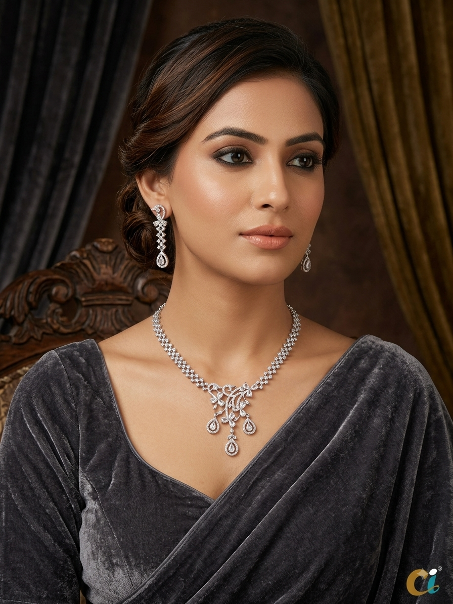 A.D. (AMRIKAN DIAMOND ) NECKLACE